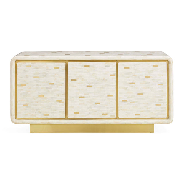 Bone Marquetry 3-Door Sideboard | Jonathan Adler Casablanca | Oroa.com