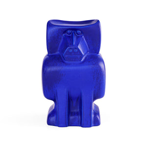 Blue Stoneware Sculpture | Jonathan Adler Cobalt Baboon | Oroa.com