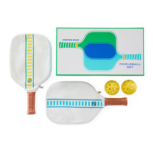 Leather Wrapped Pickleball Set | Jonathan Adler Copenhagen