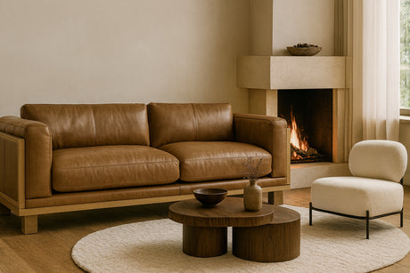 brown leather sofa - www.oroa.com