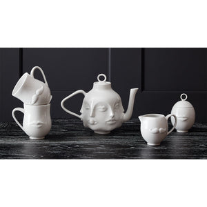 White Porcelain Face Teapot | Jonathan Adler Dora Maar