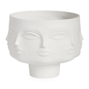 Matte Porcelain Face Pedestal Bowl | Jonathan Adler Dora Maar | Oroa.com