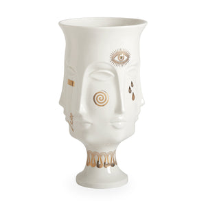 Gilded Porcelain Face Urn | Jonathan Adler Dora Maar | Oroa.com
