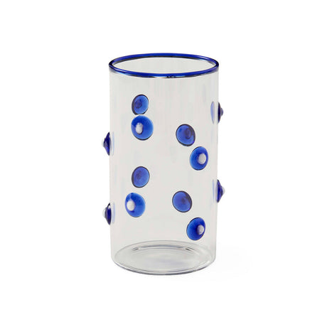 Blue Dotted Glassware Set (4) | Jonathan Adler Dottie Highball | Oroa.com