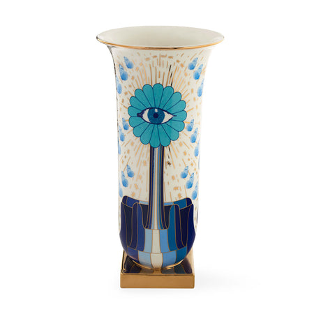 Printed Porcelain Tall Flared Vase | Jonathan Adler Druggist | Oroa.com