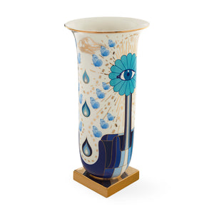Printed Porcelain Tall Flared Vase | Jonathan Adler Druggist | Oroa.com