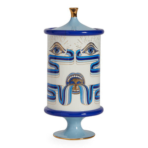 Blue Prints Porcelain Peyote Canister | Jonathan Adler Druggist | Oroa.com