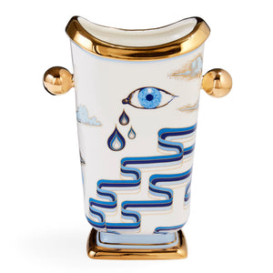 Gilded Porcelain Tall Vase | Jonathan Adler Druggist | Oroa.com