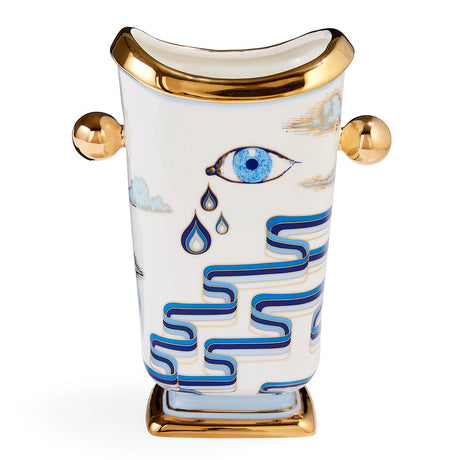 Gilded Porcelain Tall Vase | Jonathan Adler Druggist | Oroa.com