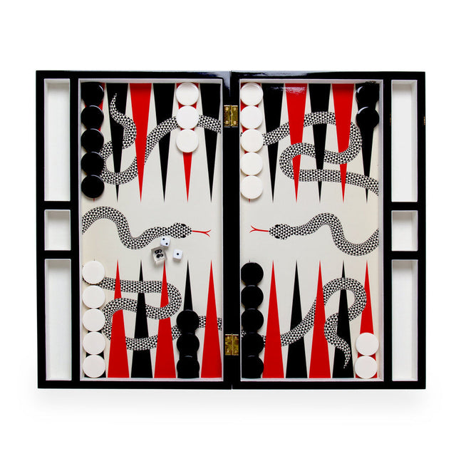 High-Gloss Lacquer Backgammon Set | Jonathan Adler Eden | Oroa.com