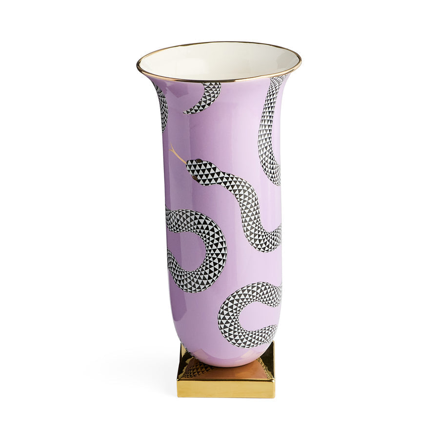 Purple Porcelain Serpent Flared Vase | Jonathan Adler Eden | Oroa.com