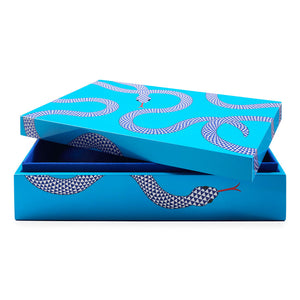 Blue Lacquer Jewelry Box L | Jonathan Adler Eden | Oroa.com