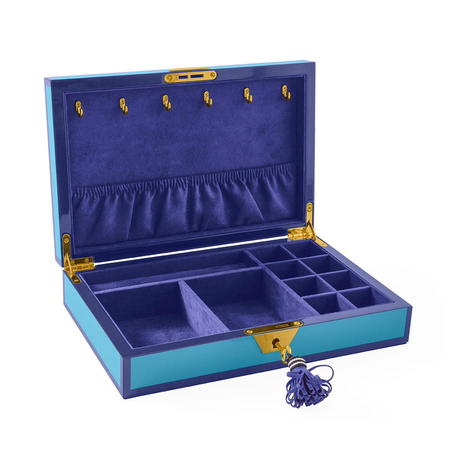 Blue Lacquer Jewelry Box | Jonathan Adler Eden | Oroa.com