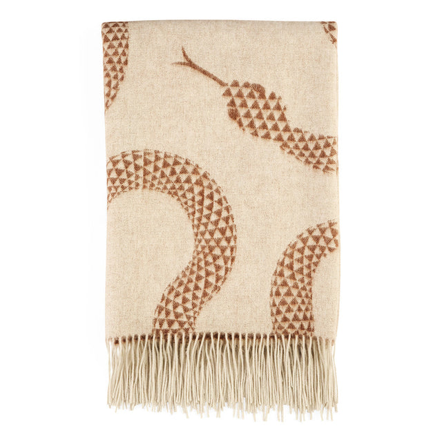 Serpent Print Wool Throw | Jonathan Adler Eden | Oroa.com
