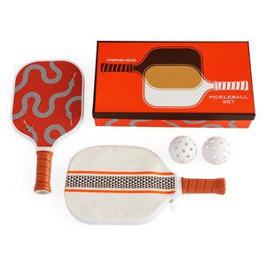 Serpent Print Pickleball Set | Jonathan Adler Eden