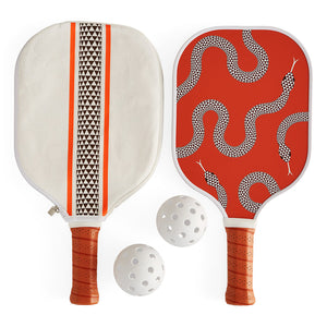 Serpent Print Pickleball Set | Jonathan Adler Eden