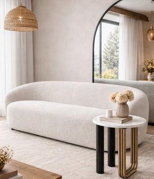 beige curved sofa - www.oroa.com