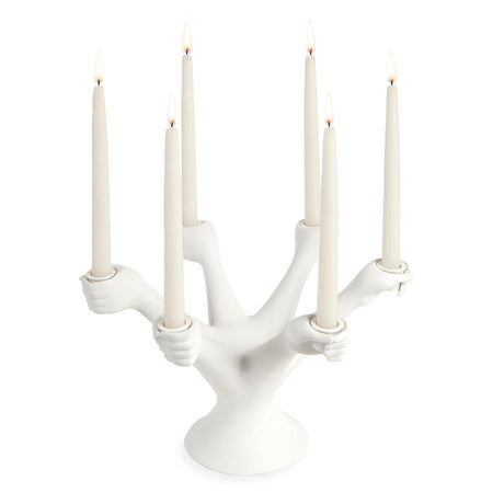 Six-Hand Porcelain Candelabra | Jonathan Adler Eve | Oroa.com