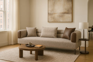 modern fabric and leather sofa - www.oroa.com