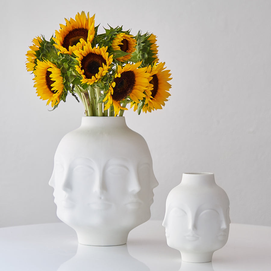 Unglazed Porcelain Face Vase | Jonathan Adler Dora Maar | Oroa.com