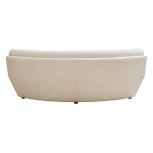 White Bouclé Channeled Corner Sofa | Jonathan Adler Futura | Oroa.com