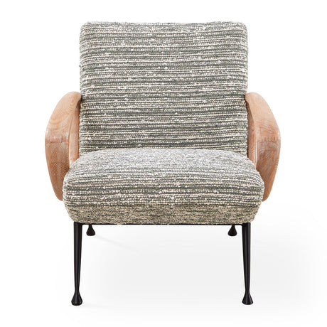 Striated Bouclé Lounge Chair | Jonathan Adler Gainsbourg | Oroa.com
