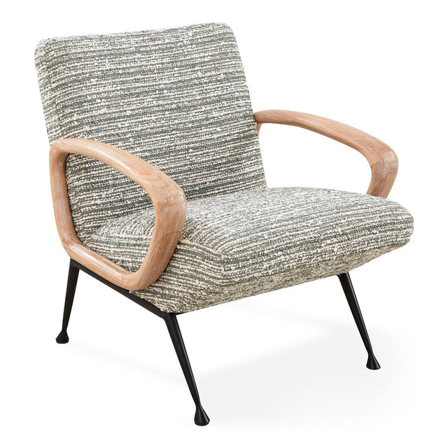 Striated Bouclé Lounge Chair | Jonathan Adler Gainsbourg | Oroa.com
