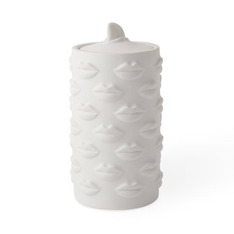 Embossed Lips Porcelain Cookie Jar | Jonathan Adler Gala | Oroa.com