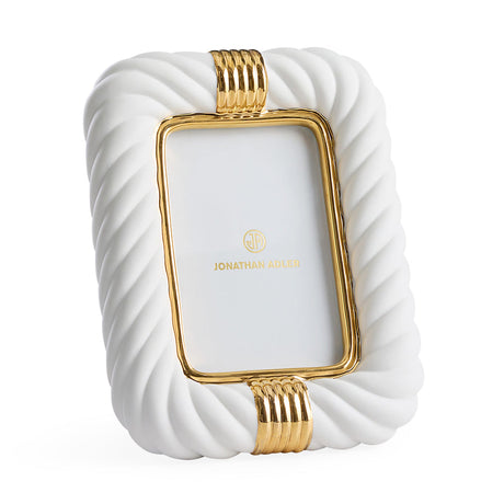 White Porcelain Photo Frame | Jonathan Adler Geneva | Oroa.com