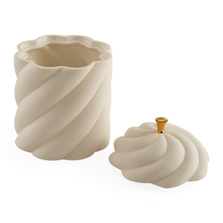 Unglazed Porcelain Lidded Box | Jonathan Adler Geneva | Oroa.com