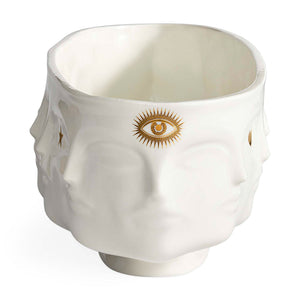 White Porcelain Gilded Long Bowl | Jonathan Adler Dora Maar | Oroa.com