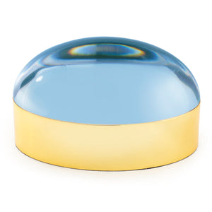 Blue Acrylic Lid Box L | Jonathan Adler Globo | Oroa.com