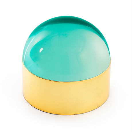 Green Acrylic Lid Box M | Jonathan Adler Globo | Oroa.com