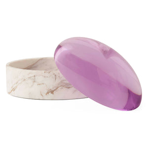 Purple Acrylic Lid Box L | Jonathan Adler Globo | Oroa.com