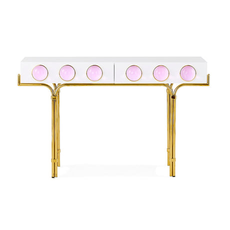 Pink Cabochons 2-Drawer Console | Jonathan Adler | Oroa.com