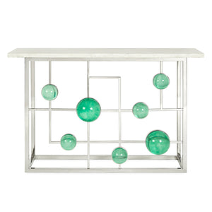 Marble Fretwork Console Table | Jonathan Adler Globo | Oroa.com