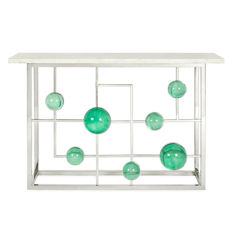 Marble Fretwork Console Table | Jonathan Adler Globo | Oroa.com