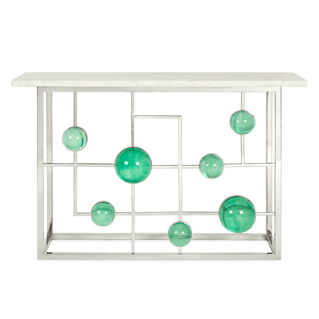 Marble Fretwork Console Table | Jonathan Adler Globo | Oroa.com