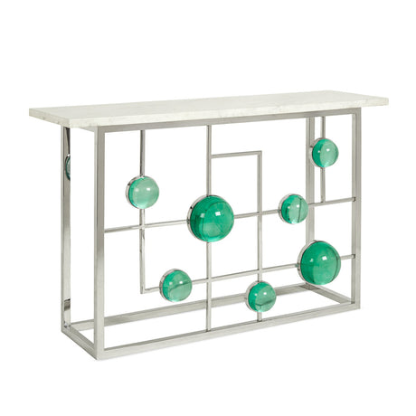 Marble Fretwork Console Table | Jonathan Adler Globo | Oroa.com