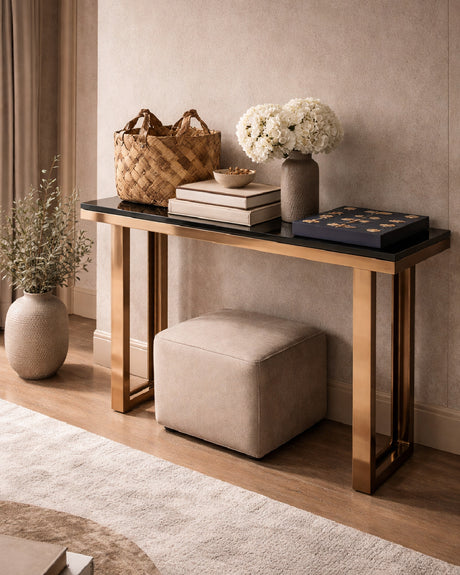 Gold glass console - www.oroa.com