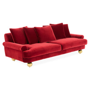 Orb Feet Velvet Sofa | Jonathan Adler Greenwich | Oroa.com