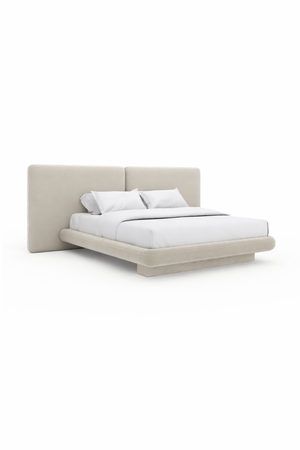 Ivory Velvet 2-Panel King Bed | Caracole Overlap