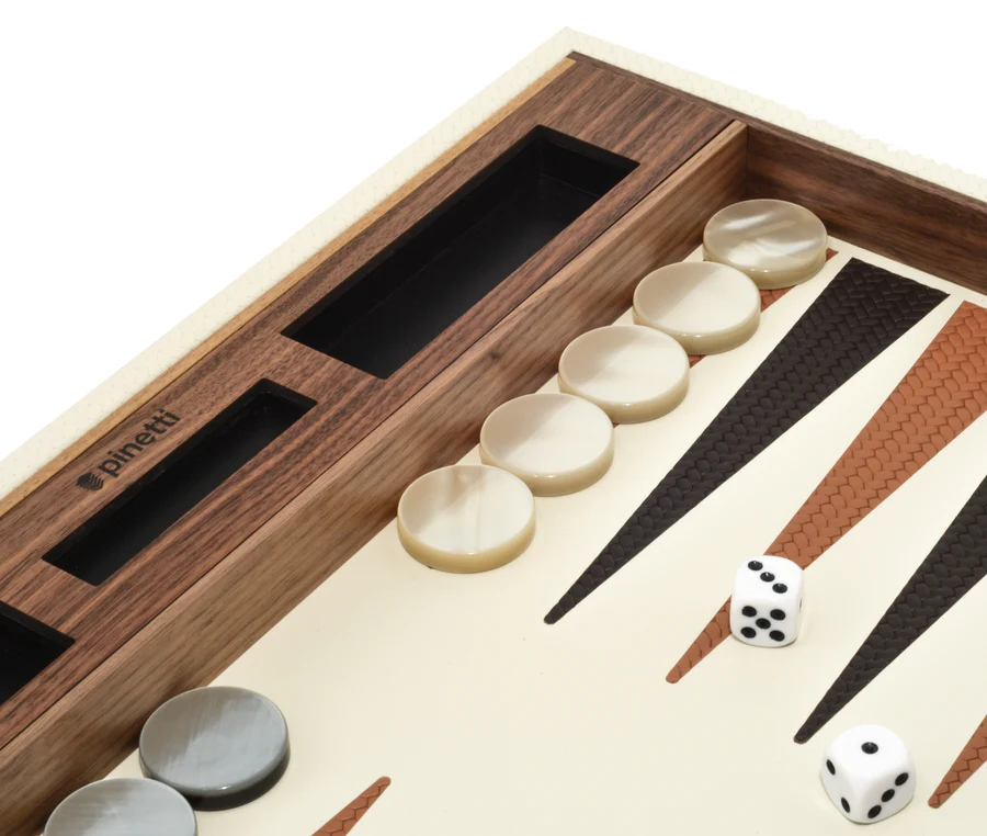 Walnut Wood Backgammon Set | Pinetti