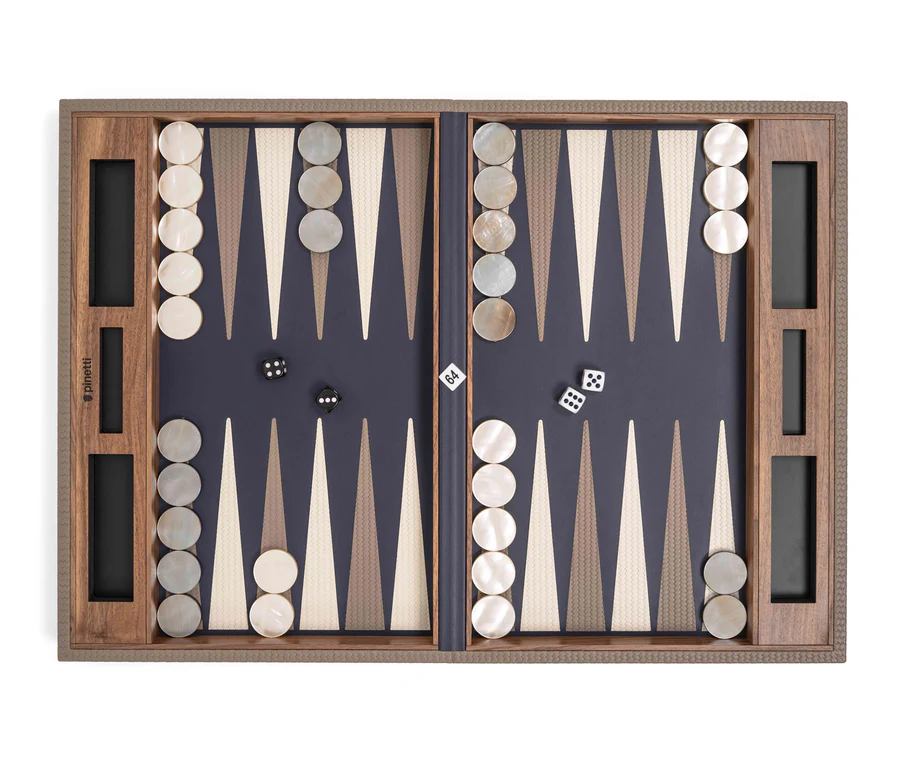 Walnut Wood Backgammon Set | Pinetti