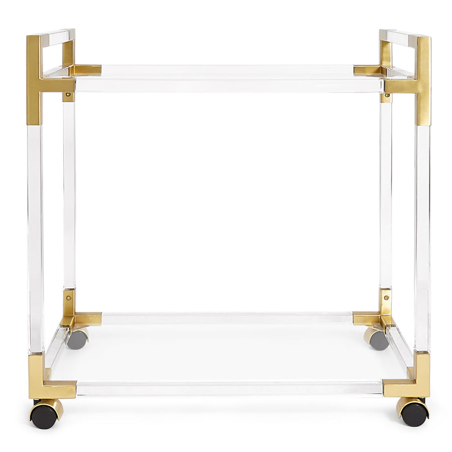 Round Glass Bar Cart | Jonathan Adler Jacques | Oroa.com