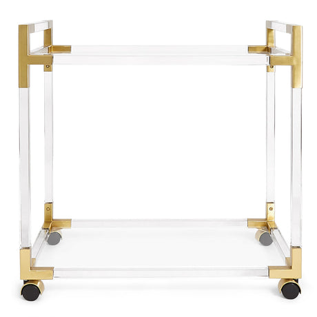 Round Glass Bar Cart | Jonathan Adler Jacques | Oroa.com
