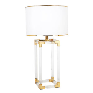 Clear Acrylic Column Table Lamp | Jonathan Adler Jacques | Oroa.com