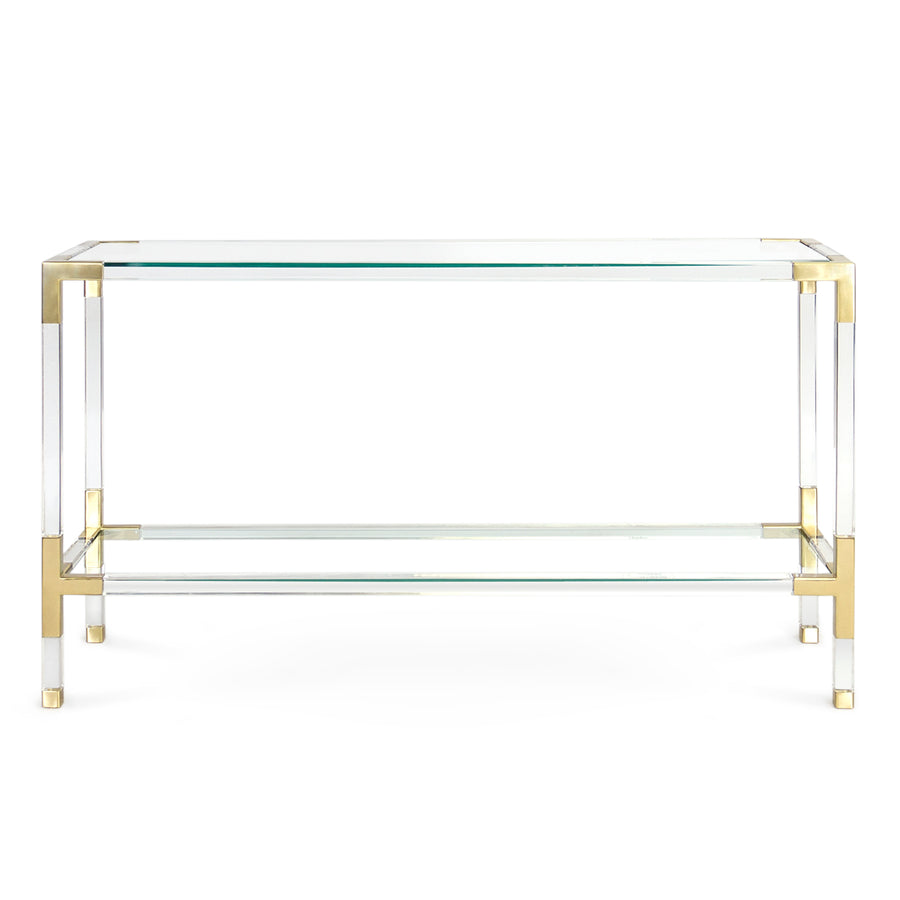 Clear Acrylic Framed Console | Jonathan Adler Jacques | Oroa.com