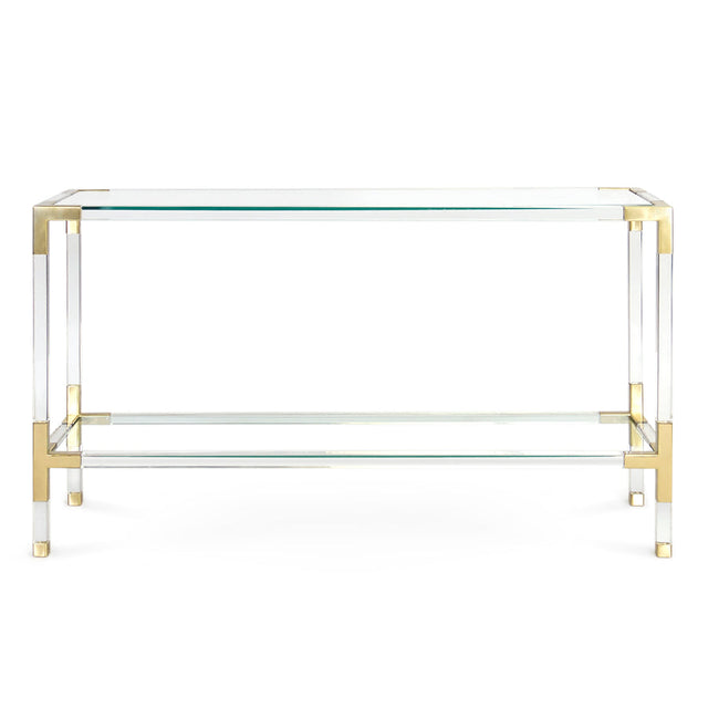 Clear Acrylic Framed Console | Jonathan Adler Jacques | Oroa.com