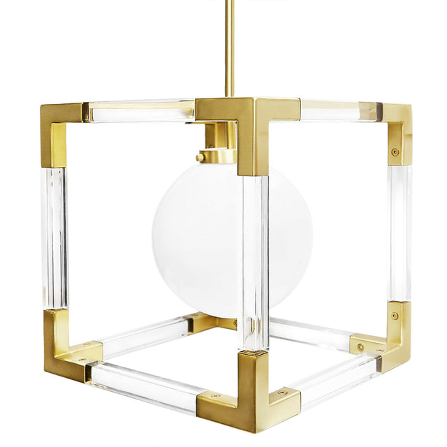 Acrylic Framed Pendant Light | Jonathan Adler Jacques | Oroa.com